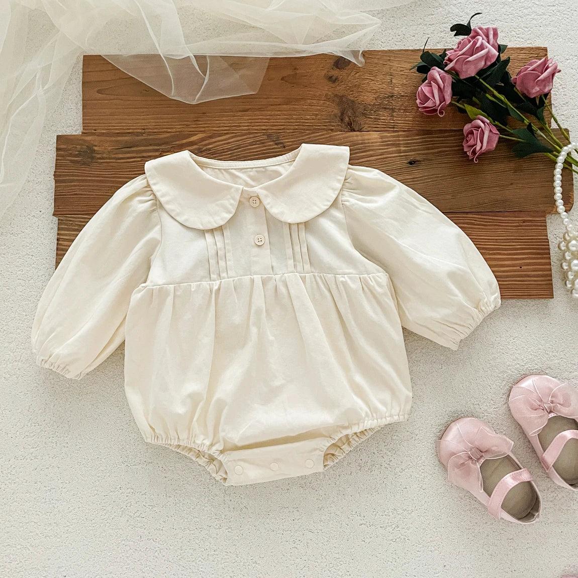 Premium Korean Style Baby Dress Set With Rose Lace Vest For 1 2 Year Old Girls - ToylandEU