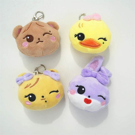 Premium Kpop Plush Keychain Pink Cartoon Rose 8cm For Fans - ToylandEU