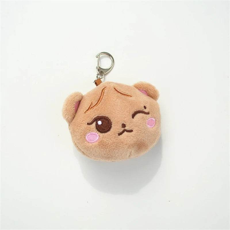 Premium Kpop Plush Keychain Pink Cartoon Rose 8cm For Fans - ToylandEU