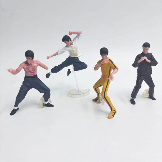 Premium Kung Fu Action Figure Set 4 Pack 10cm PVC For Boys - ToylandEU