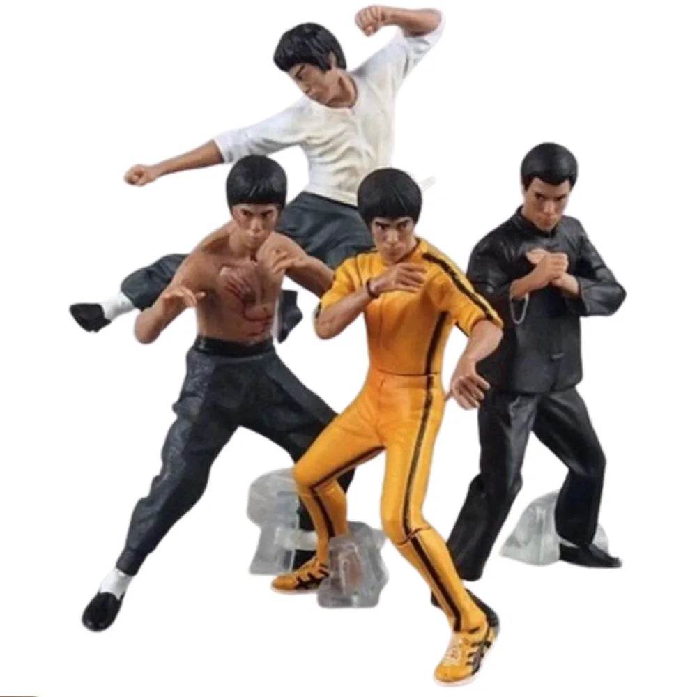 Premium Kung Fu Action Figure Set 4 Pack 10cm PVC For Boys - ToylandEU