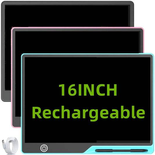 Premium LCD Writing Tablet USB Rechargeable 16 Inch Gift - ToylandEU