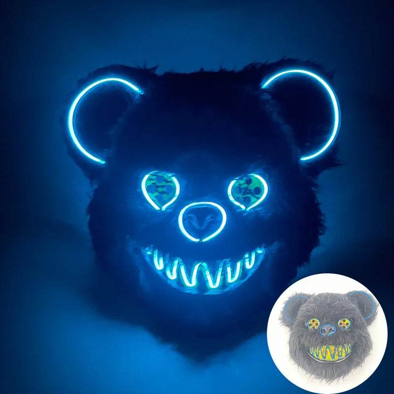 Premium LED Bloody Rabbit Mask Glowing Halloween Cosplay - ToylandEU