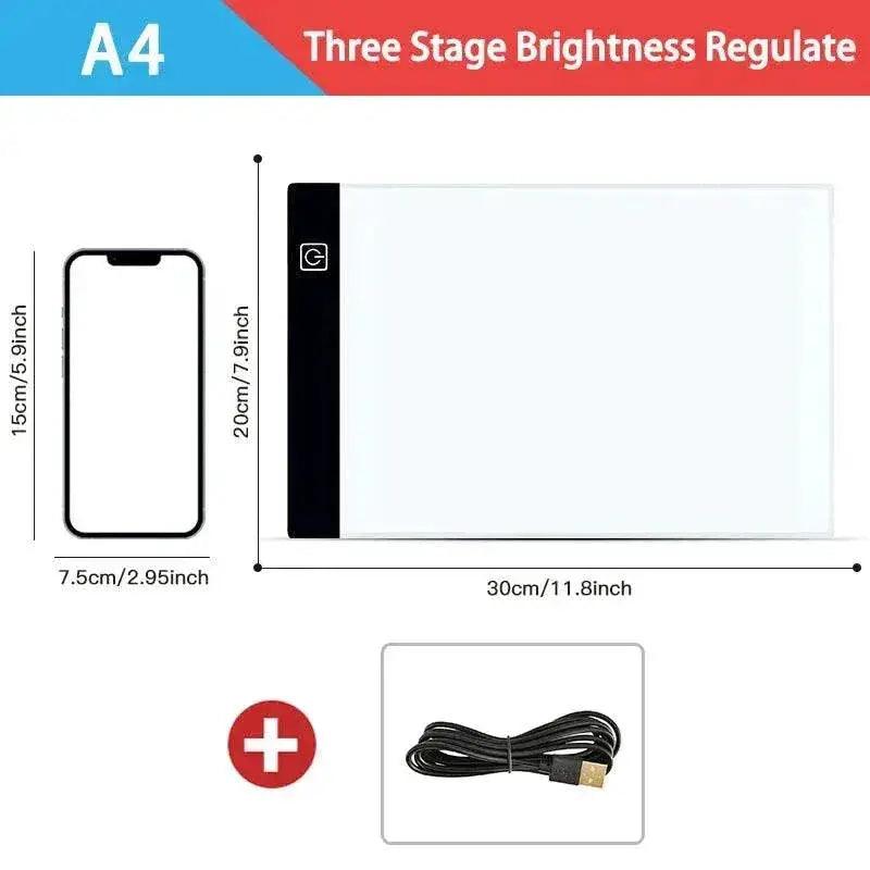  Premium LED Drawing Pad Dimmable A4 Toyland EU -  ToylandEU™
