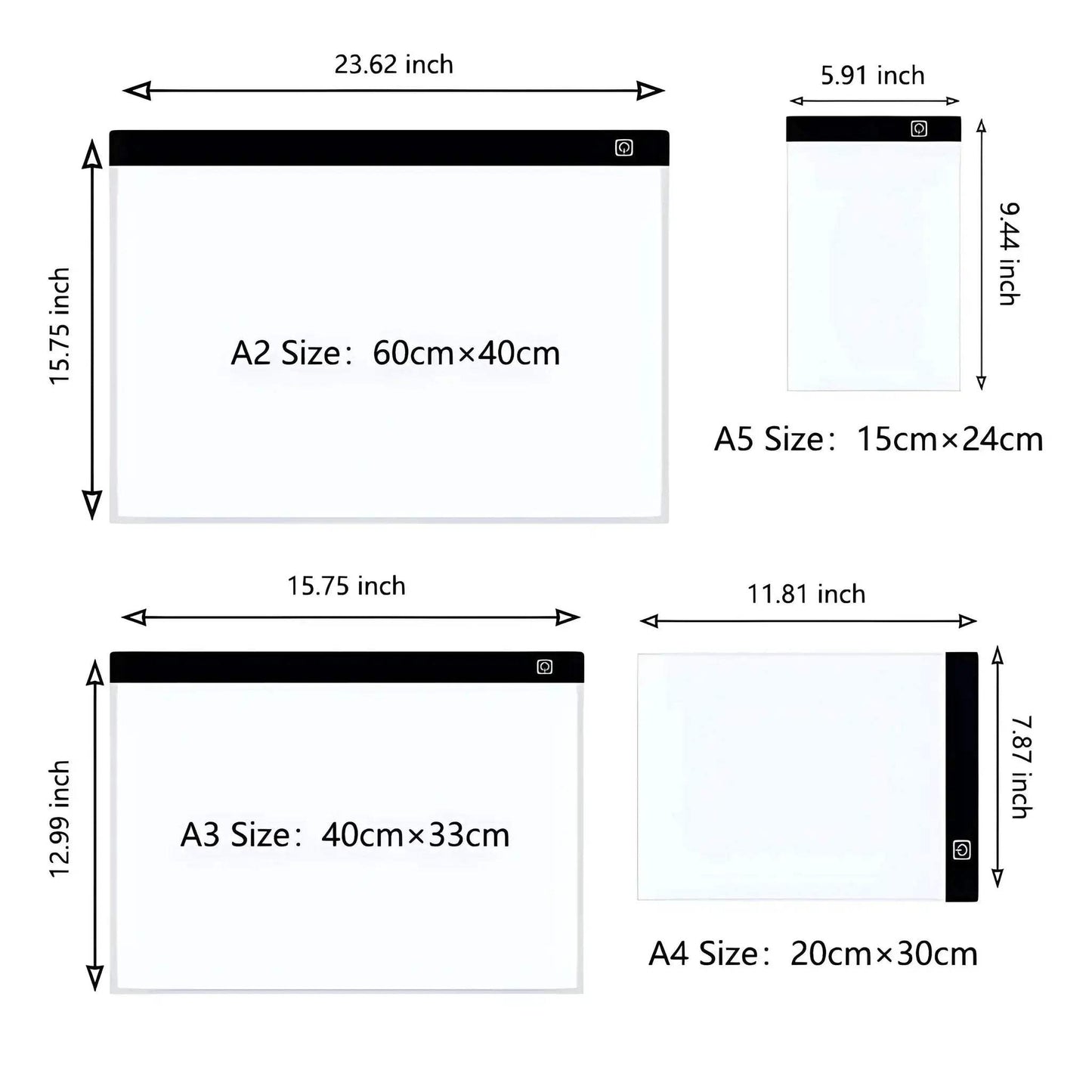  Premium LED Drawing Pad Dimmable A4 Toyland EU -  ToylandEU™