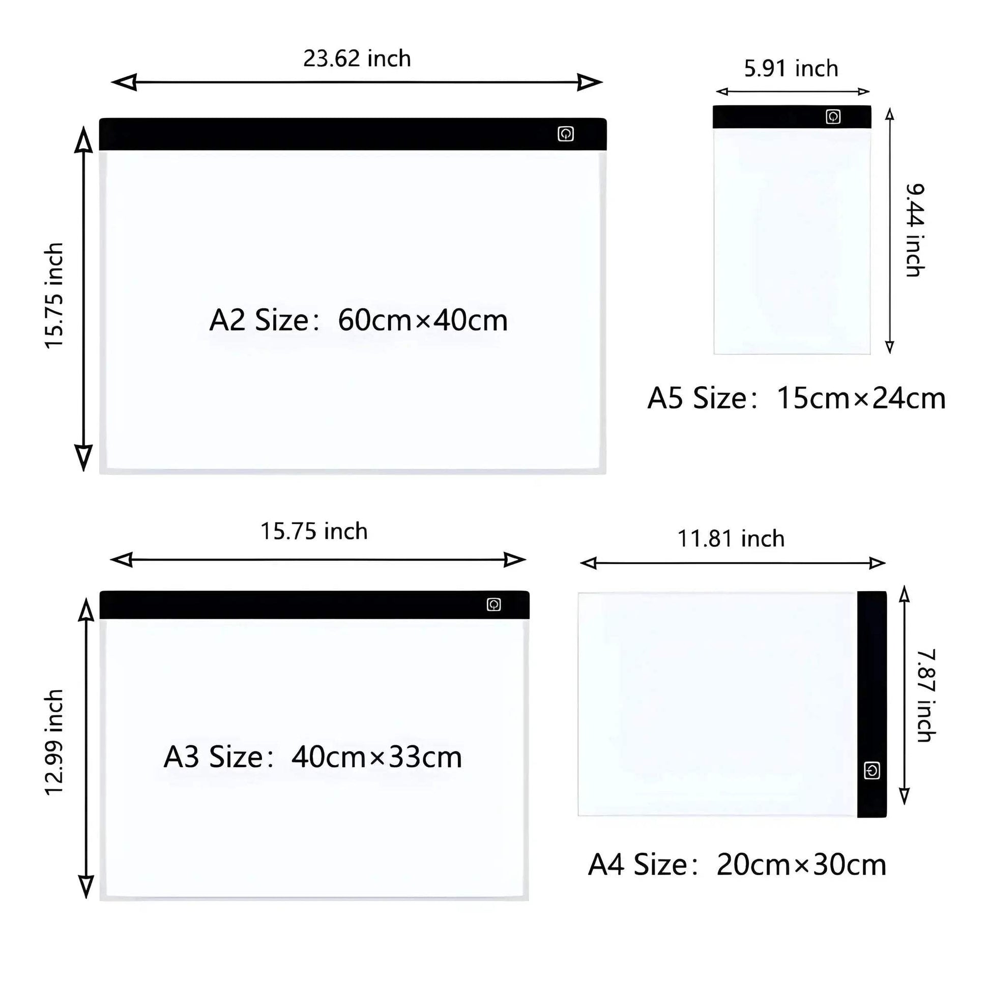  Premium LED Drawing Pad Dimmable A4 Toyland EU -  ToylandEU™
