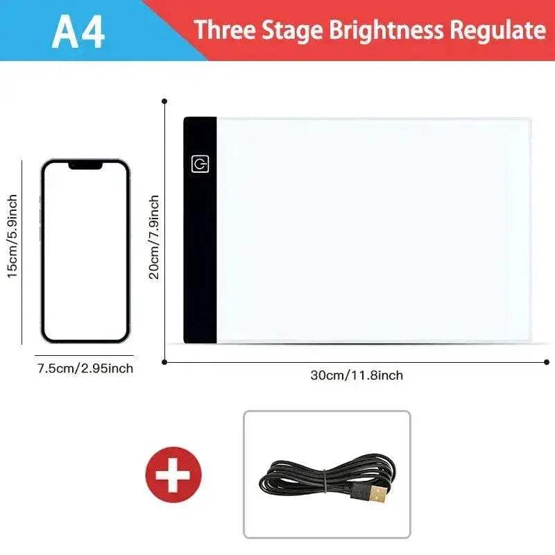  Premium LED Drawing Pad Dimmable A4 Toyland EU -  ToylandEU™