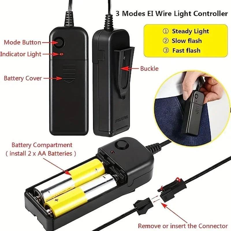 Premium LED Face Mask Glow In The Dark Festival For Men - ToylandEU