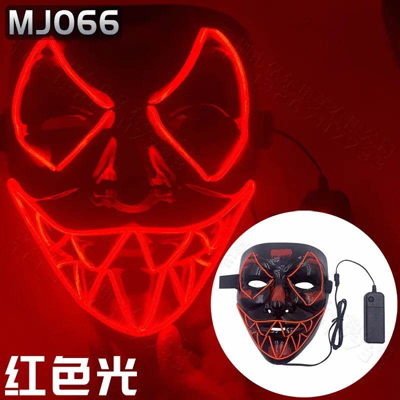Premium LED Face Mask Glow In The Dark Festival For Men - ToylandEU