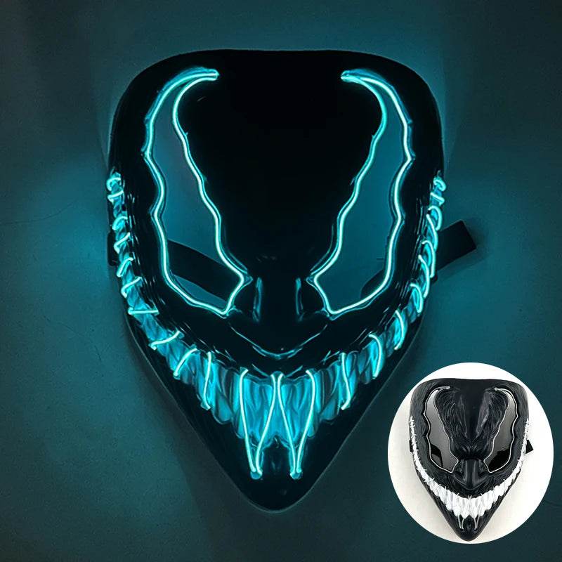 Premium LED Mask Glowing EL Wire For Masquerade Night Club - ToylandEU