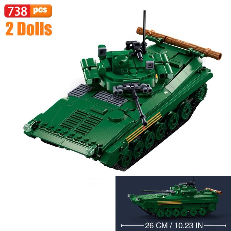 Premium LEGO Compatible Building Blocks Air Force Mi 24S Armed Transport Helicopter Model For Boys Gift - ToylandEU