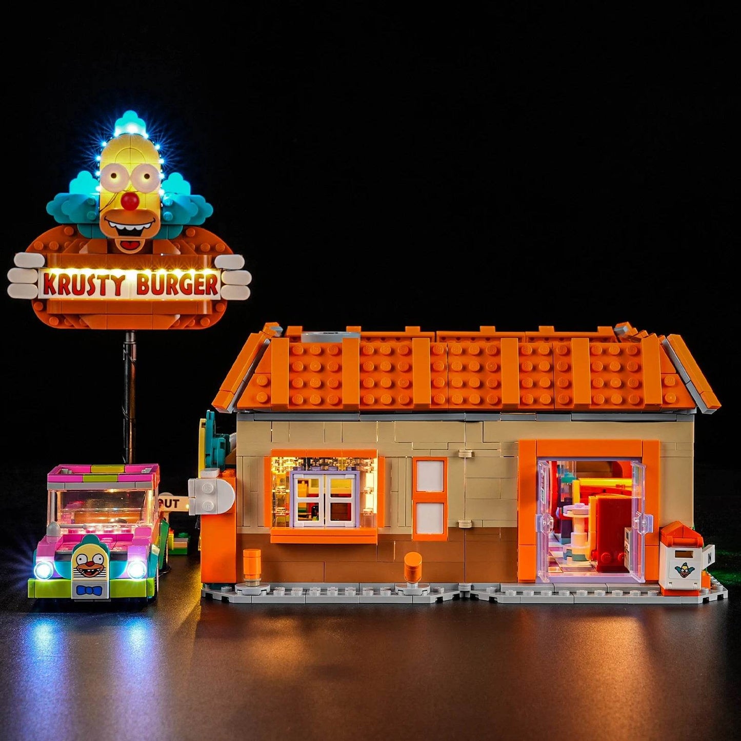 Premium LEGO LED Light Kit Krusty Burger 10352 For Fans - ToylandEU