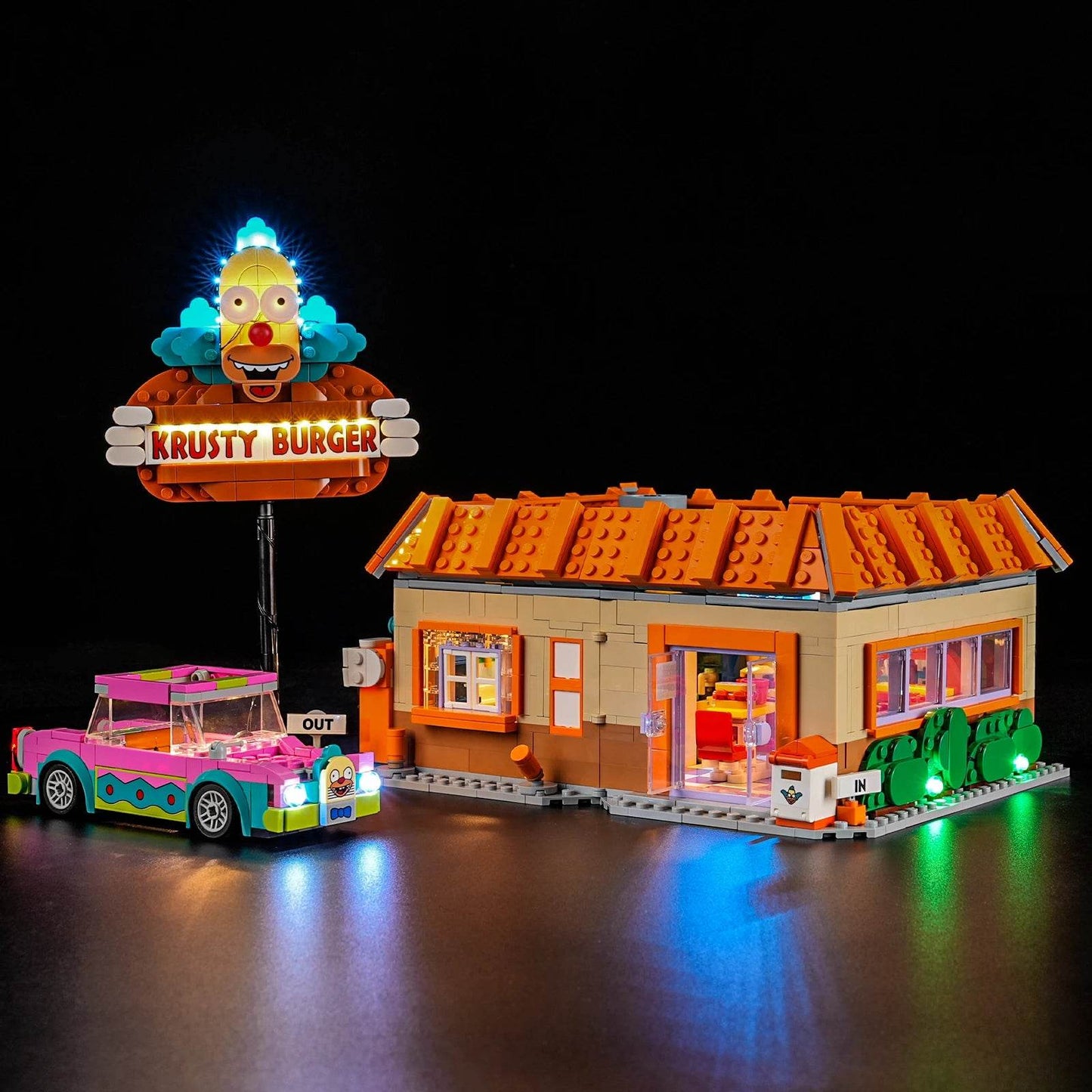 Premium LEGO LED Light Kit Krusty Burger 10352 For Fans - ToylandEU