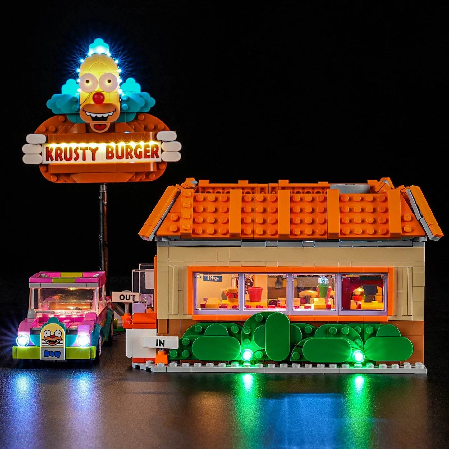 Premium LEGO LED Light Kit Krusty Burger 10352 For Fans - ToylandEU