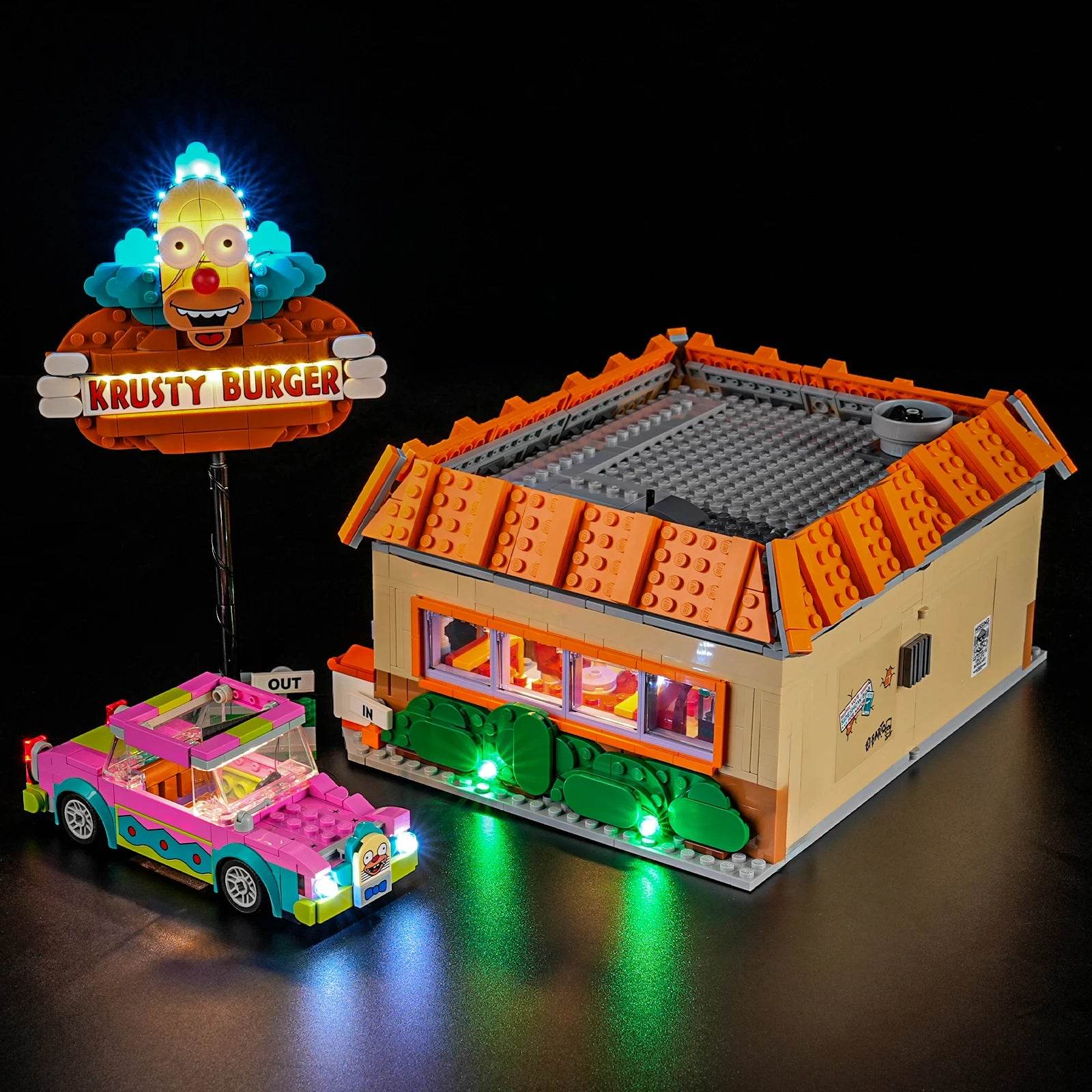 Premium LEGO LED Light Kit Krusty Burger 10352 For Fans - ToylandEU