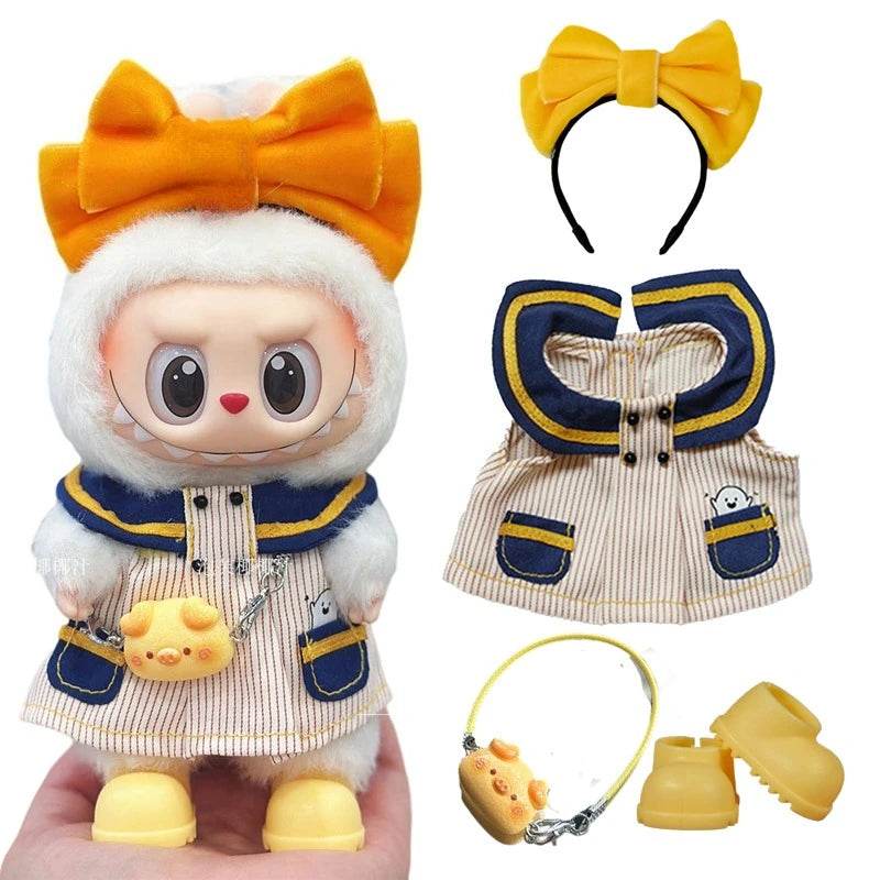 Premium Labubu 17cm Doll Outfit Yellow Rose For Collectors - ToylandEU