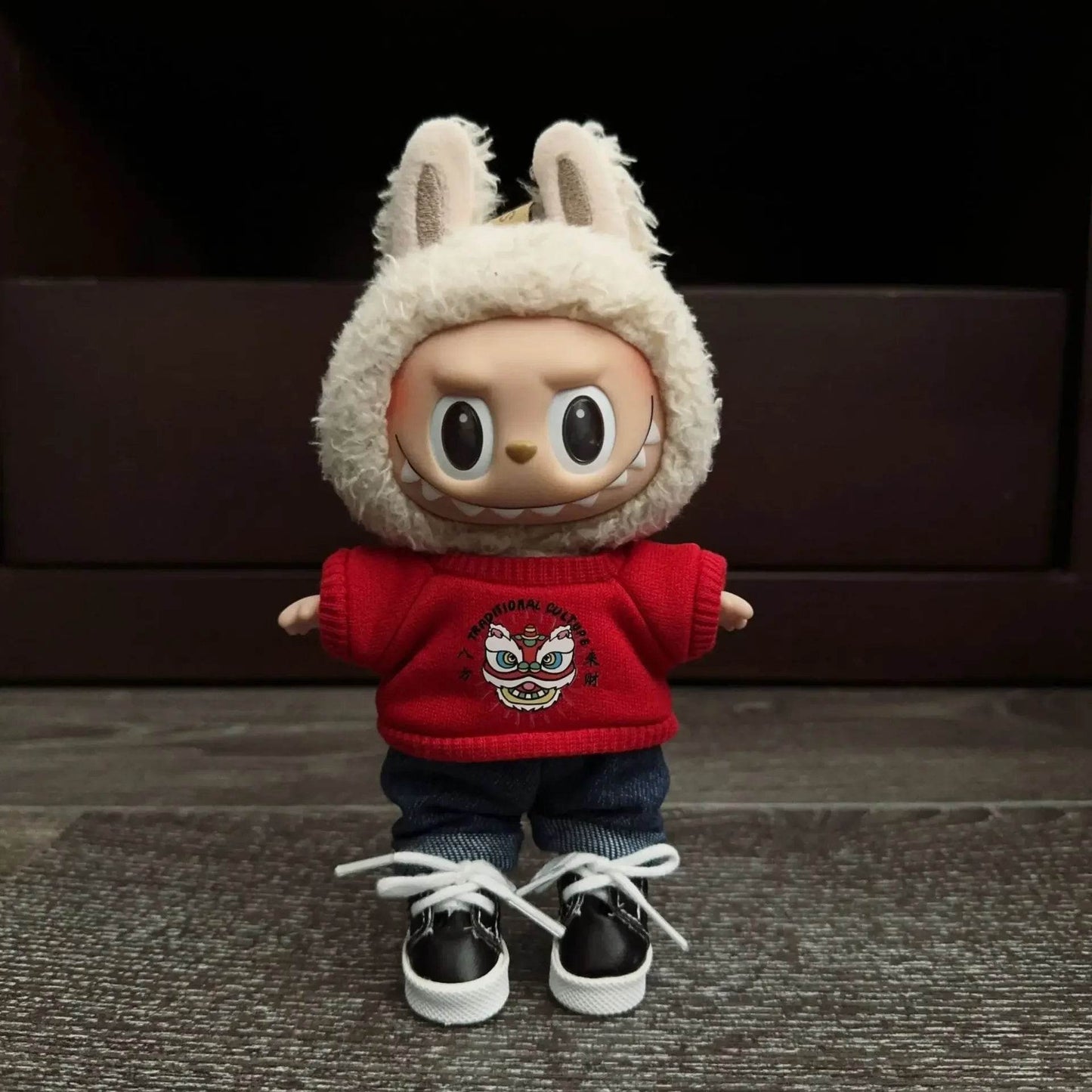 Premium Labubu Doll Clothing Set with Trendy Black Outfit for 15cm and 17cm Boys - ToylandEU