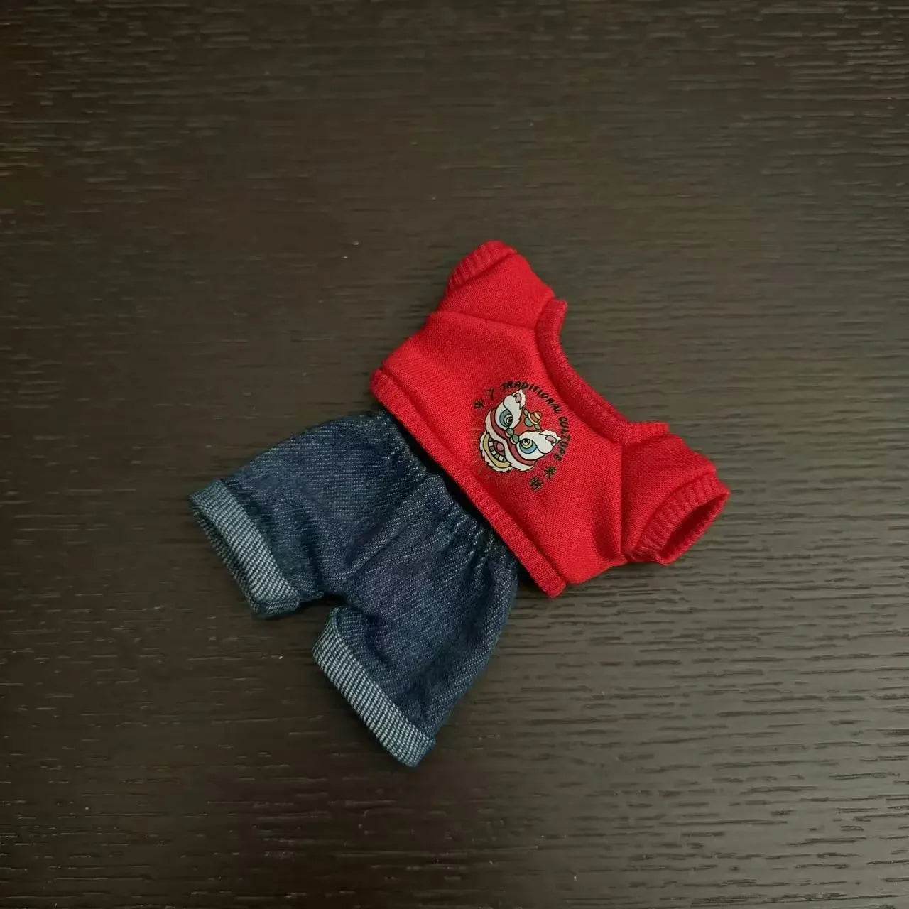 Premium Labubu Doll Clothing Set with Trendy Black Outfit for 15cm and 17cm Boys - ToylandEU