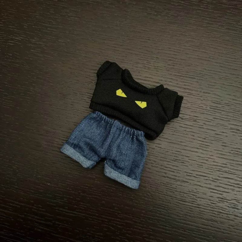 Premium Labubu Doll Clothing Set with Trendy Black Outfit for 15cm and 17cm Boys - ToylandEU