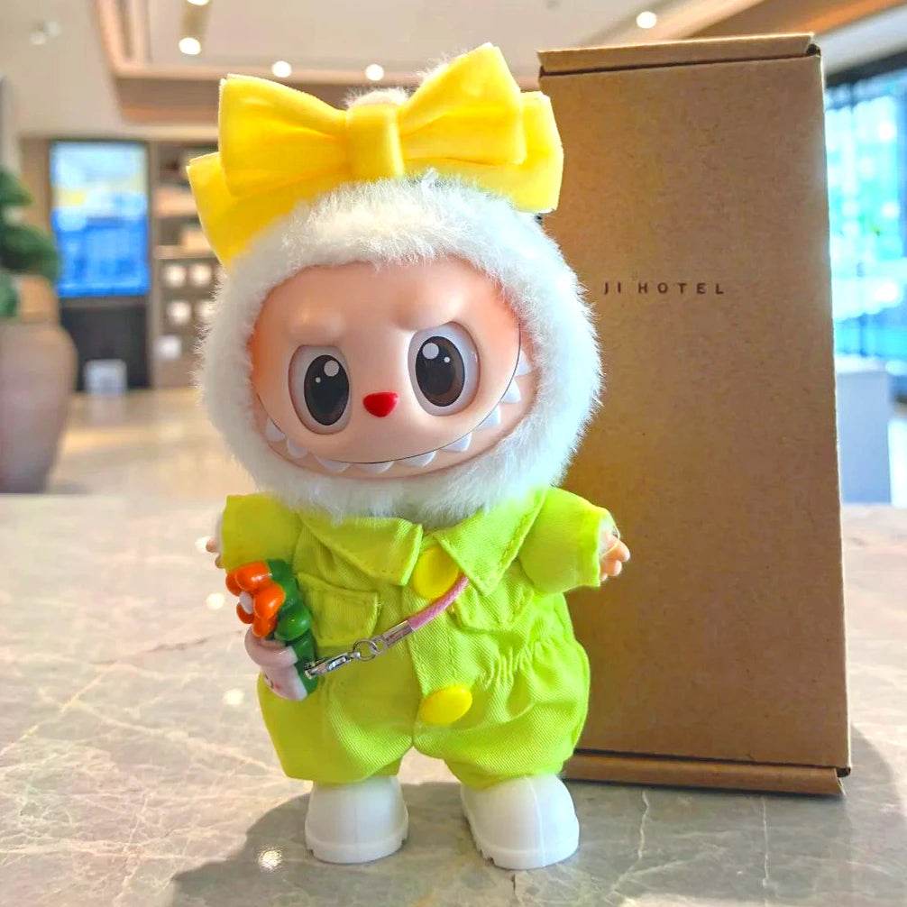 Premium Labubu Doll Jumpsuit Cool Workwear For 15cm Dolls - ToylandEU