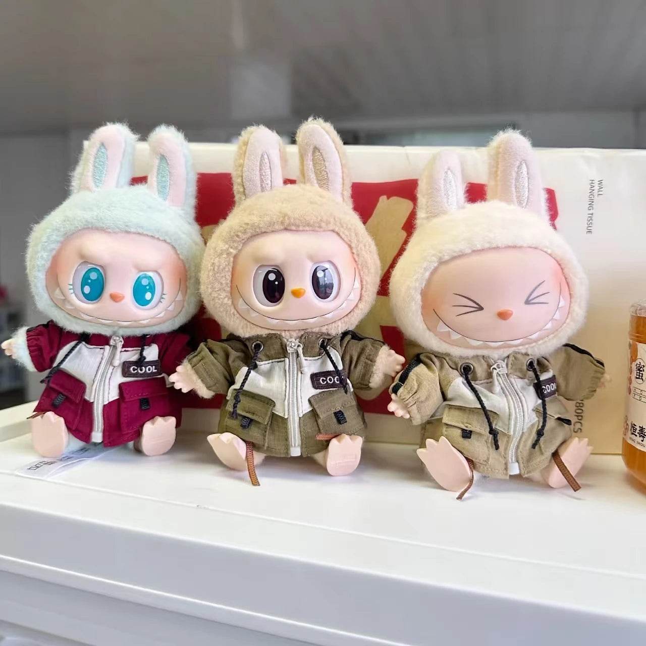 Premium Labubu Doll Jumpsuit Cool Workwear For 15cm Dolls - ToylandEU