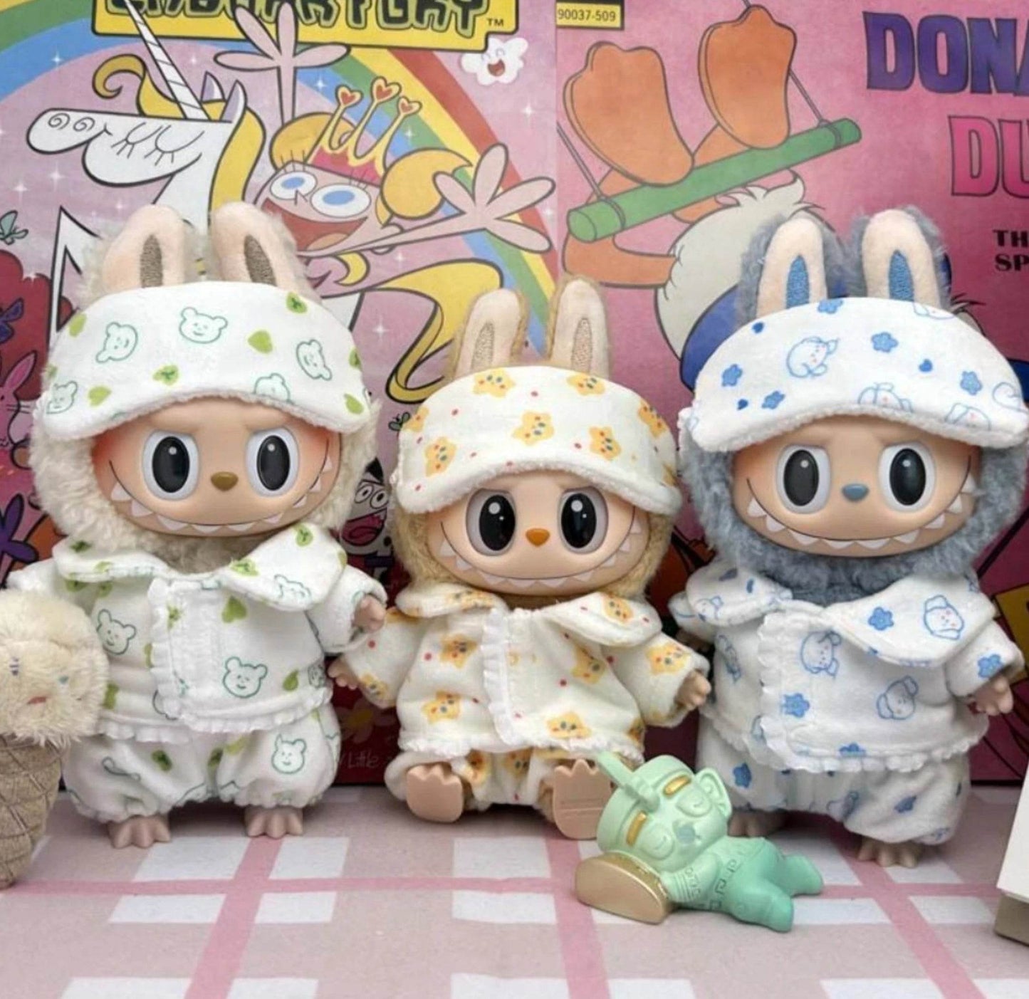 Premium Labubu Doll Pajama Set With Eye Mask For Kids - ToylandEU