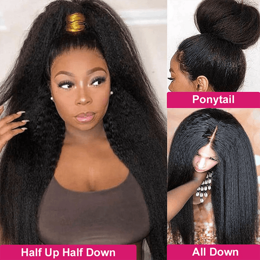 Premium Lace Front Wig With Kinky Edges For Women Daily - ToylandEU