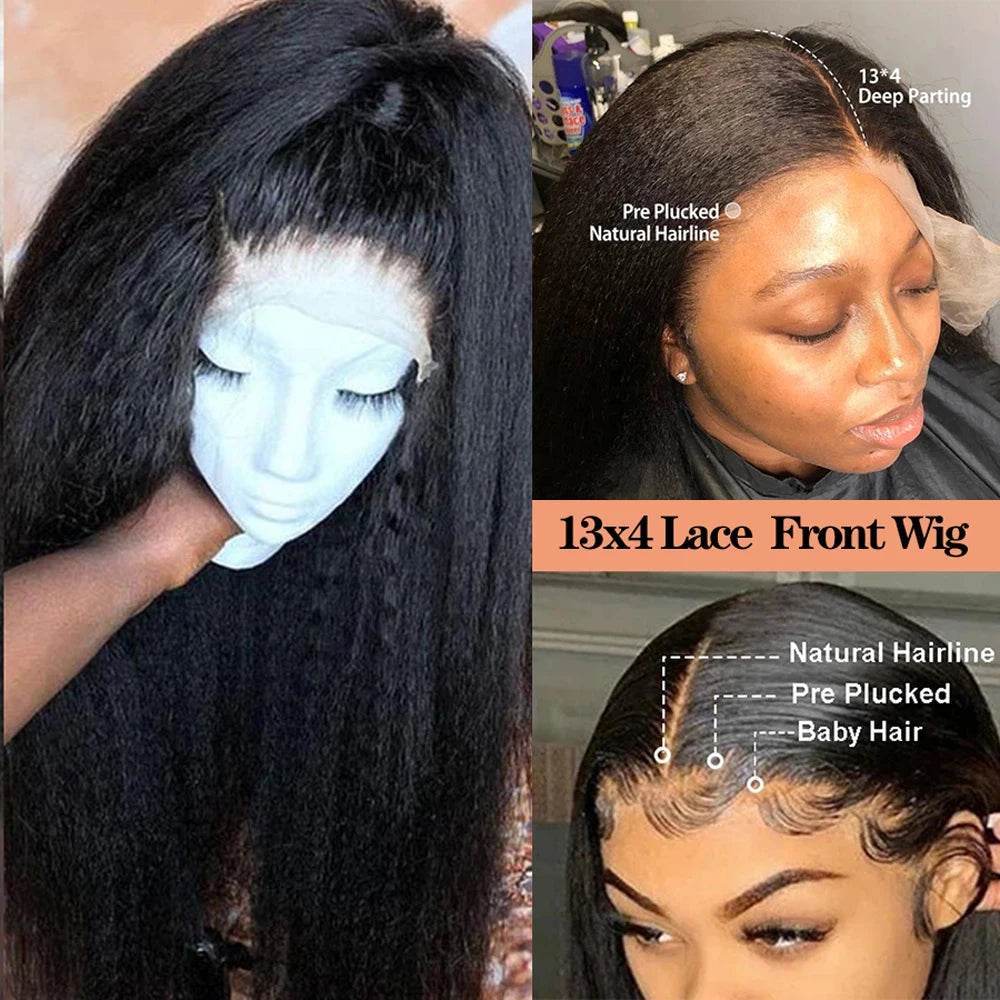 Premium Lace Front Wig With Kinky Edges For Women Daily - ToylandEU