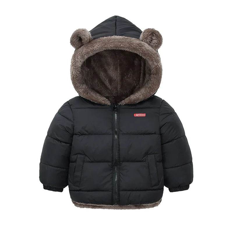 Premium Lambwool Down Coat With Hooded Ears For Kids - ToylandEU