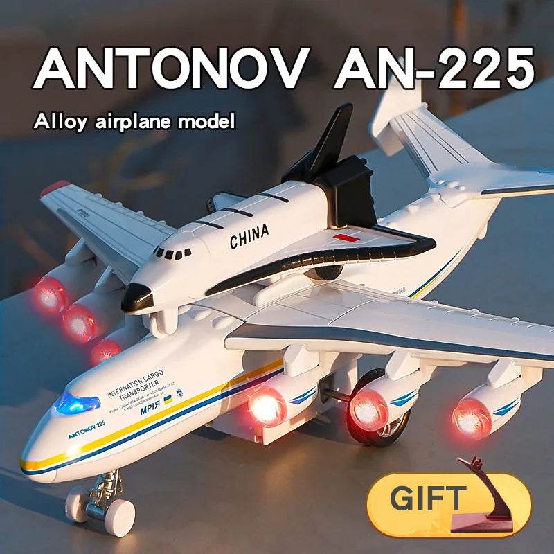 Premium Large Metal Diecast Aircraft Antonov An225 Mriya Model With Sound And Light For Kids - ToylandEU