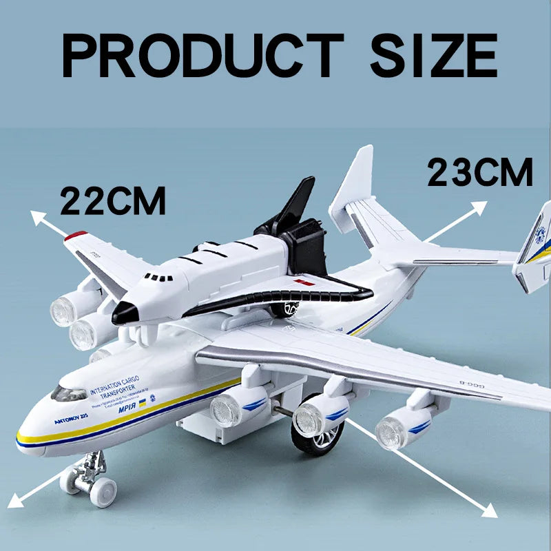 Premium Large Metal Diecast Aircraft Antonov An225 Mriya Model With Sound And Light For Kids - ToylandEU