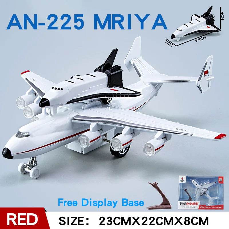 Premium Large Metal Diecast Aircraft Antonov An225 Mriya Model With Sound And Light For Kids - ToylandEU