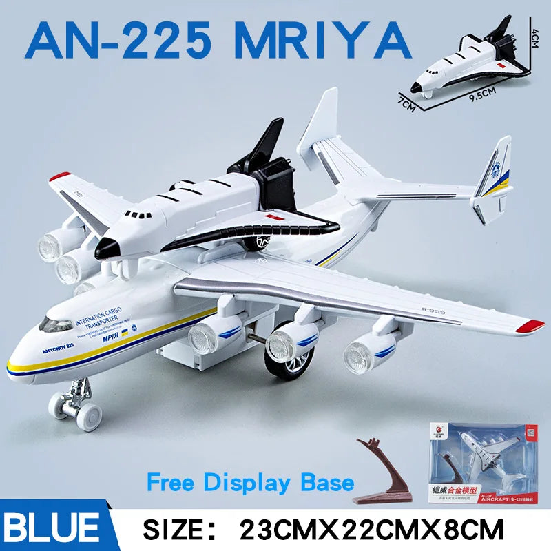 Premium Large Metal Diecast Aircraft Antonov An225 Mriya Model With Sound And Light For Kids - ToylandEU