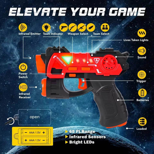 Premium Laser Tag Guns Set Infrared Blaster For Kids - ToylandEU