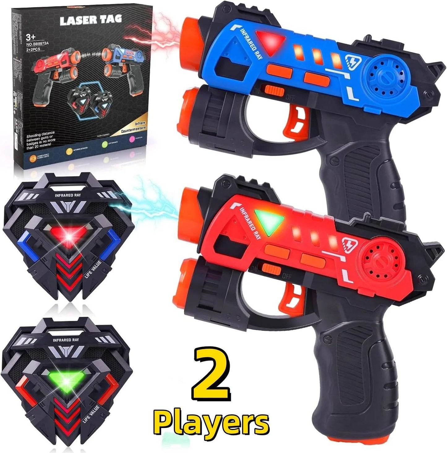Premium Laser Tag Guns Set Infrared Blaster For Kids - ToylandEU