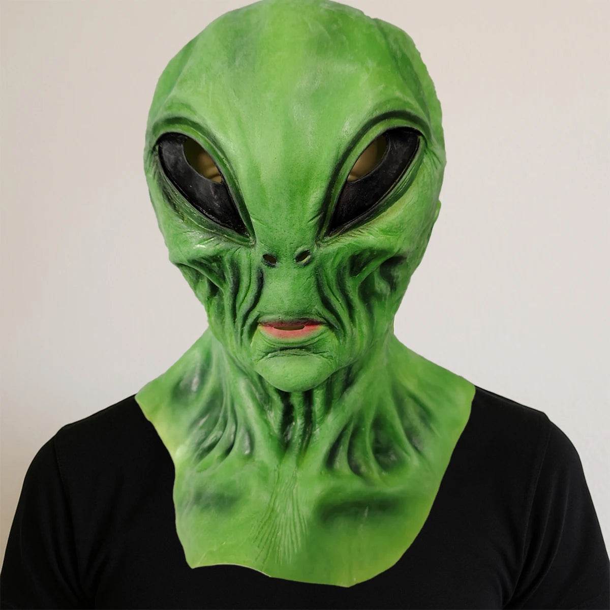 Premium Latex Mask Alien Green For Halloween Cosplay - ToylandEU