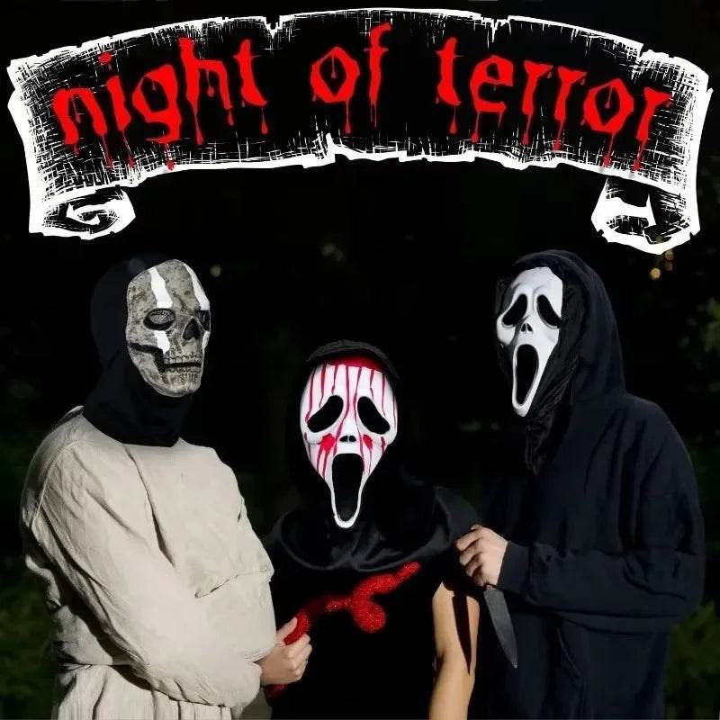 Premium Latex Mask Full Head Scream Ghostface For Halloween - ToylandEU