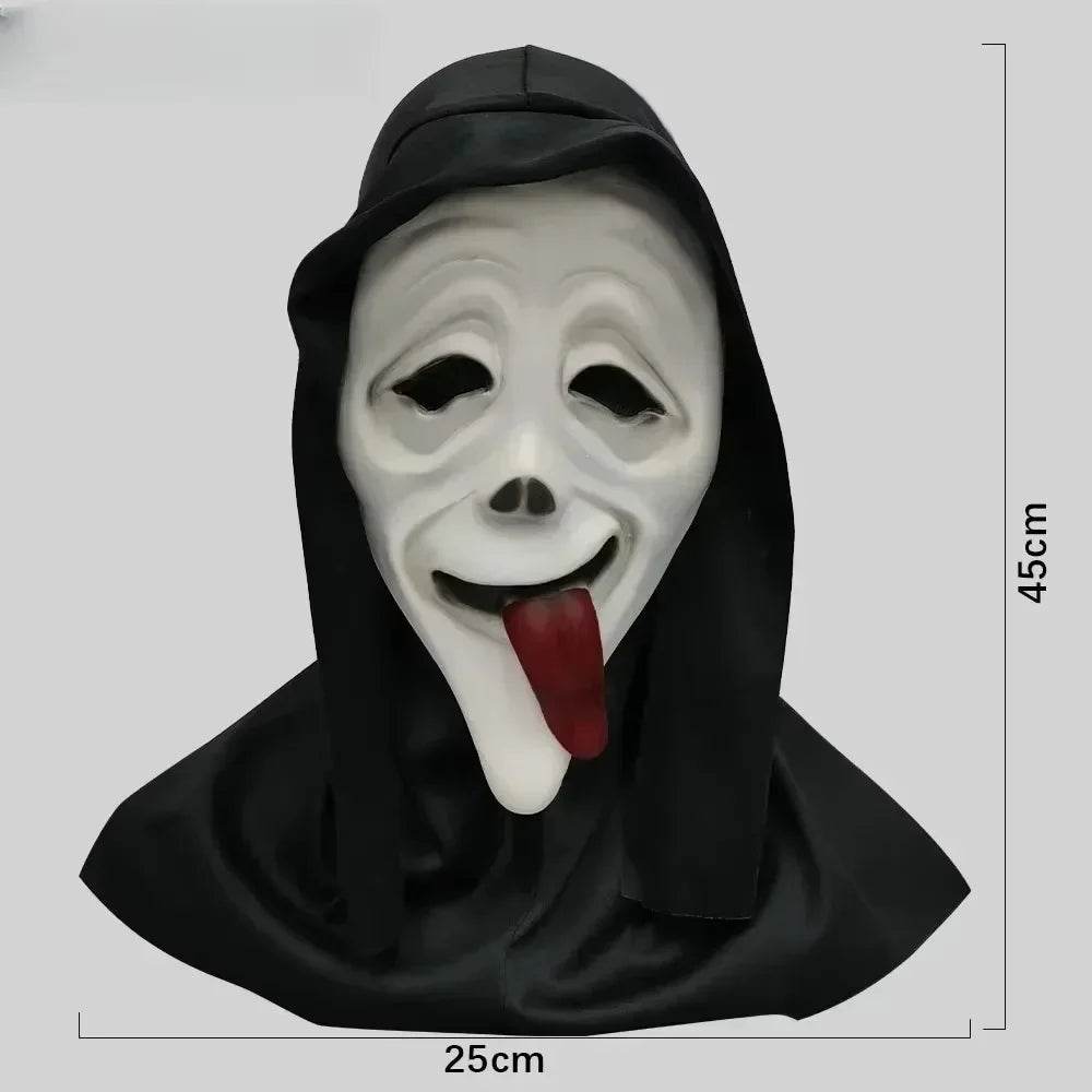 Premium Latex Mask Full Head Scream Ghostface For Halloween - ToylandEU