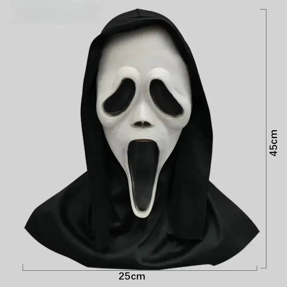 Premium Latex Mask Full Head Scream Ghostface For Halloween - ToylandEU