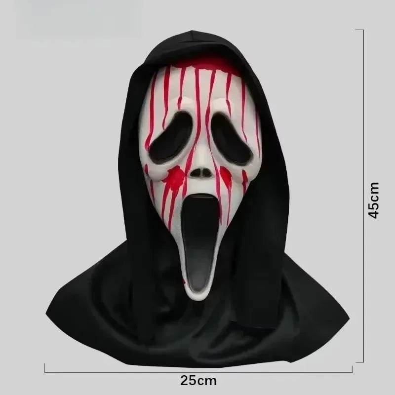 Premium Latex Mask Full Head Scream Ghostface For Halloween - ToylandEU