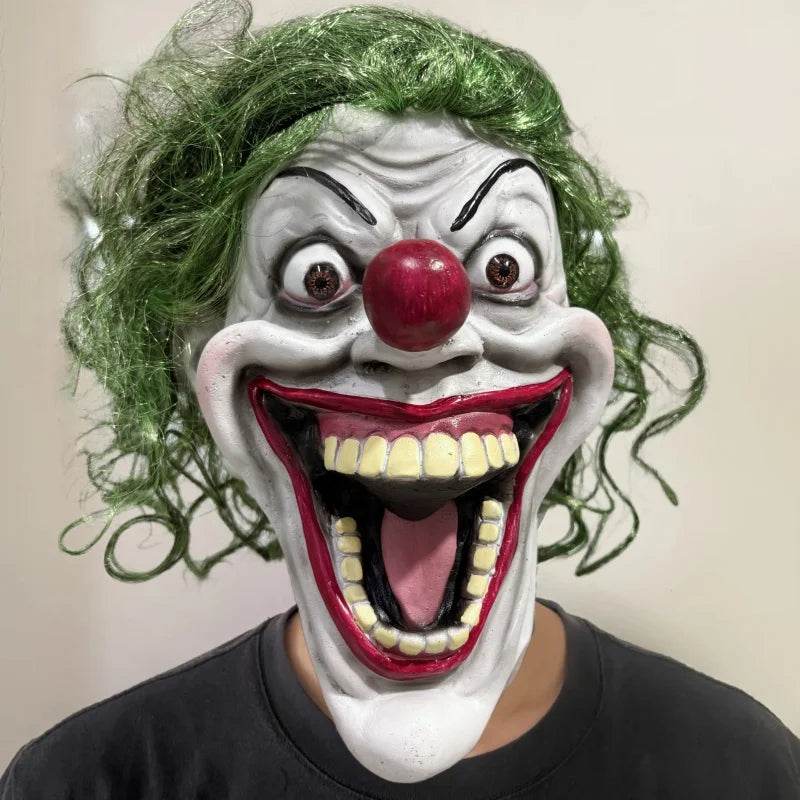 Premium Latex Mask Scary Clown Design For Adult Cosplay - ToylandEU