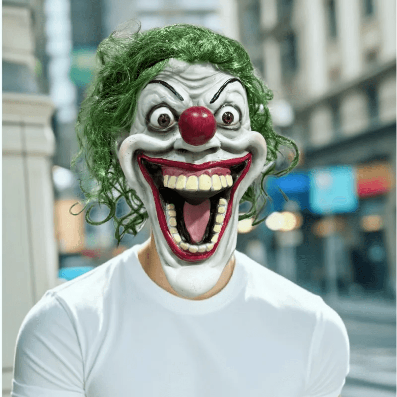 Premium Latex Mask Scary Clown Design For Adult Cosplay - ToylandEU