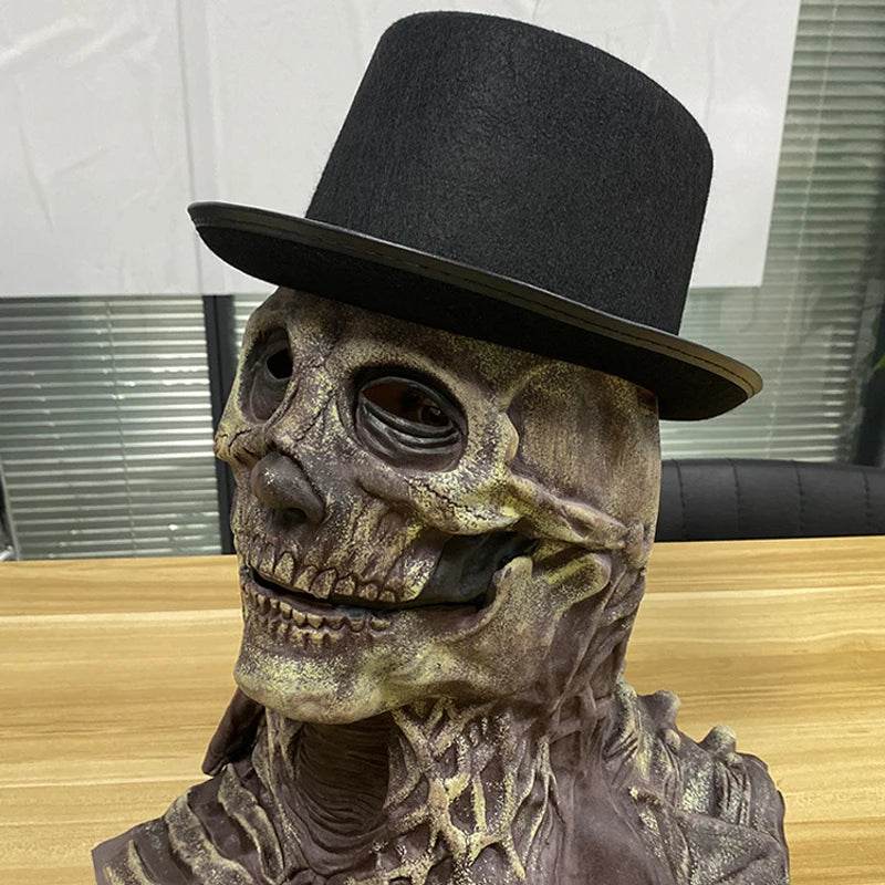 Premium Latex Skeleton Head Mask Brain Helmet For Adults - ToylandEU