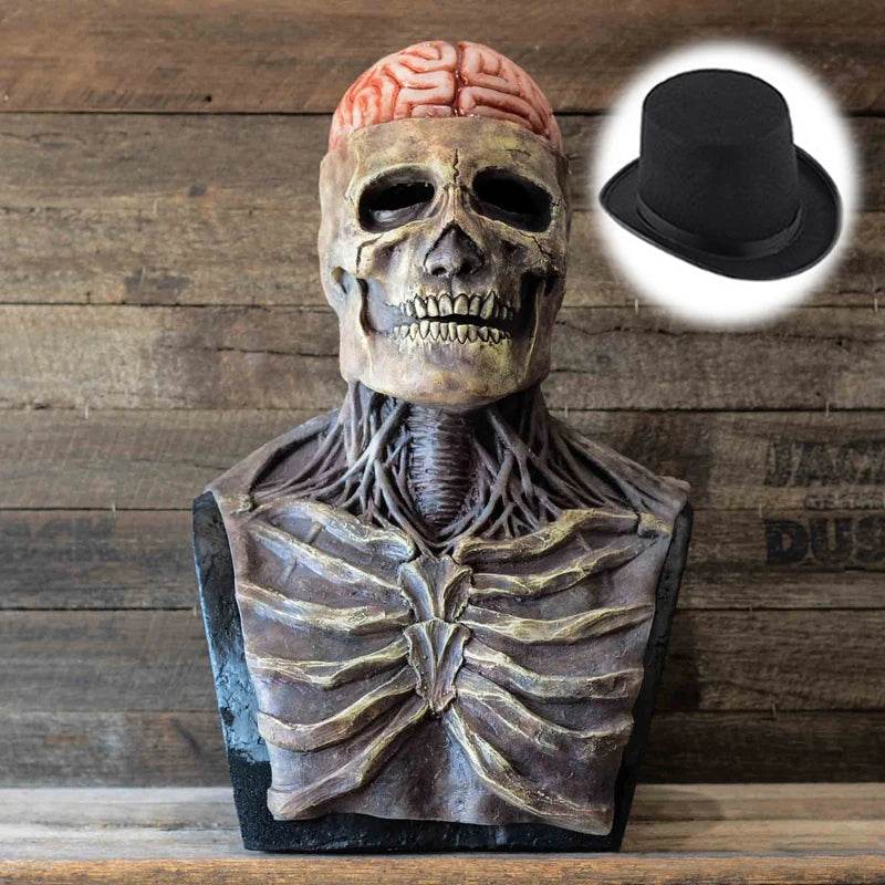 Premium Latex Skeleton Head Mask Brain Helmet For Adults - ToylandEU