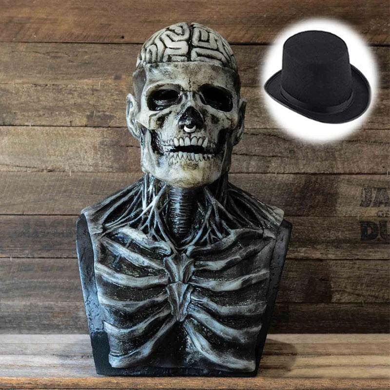 Premium Latex Skeleton Head Mask Brain Helmet For Adults - ToylandEU