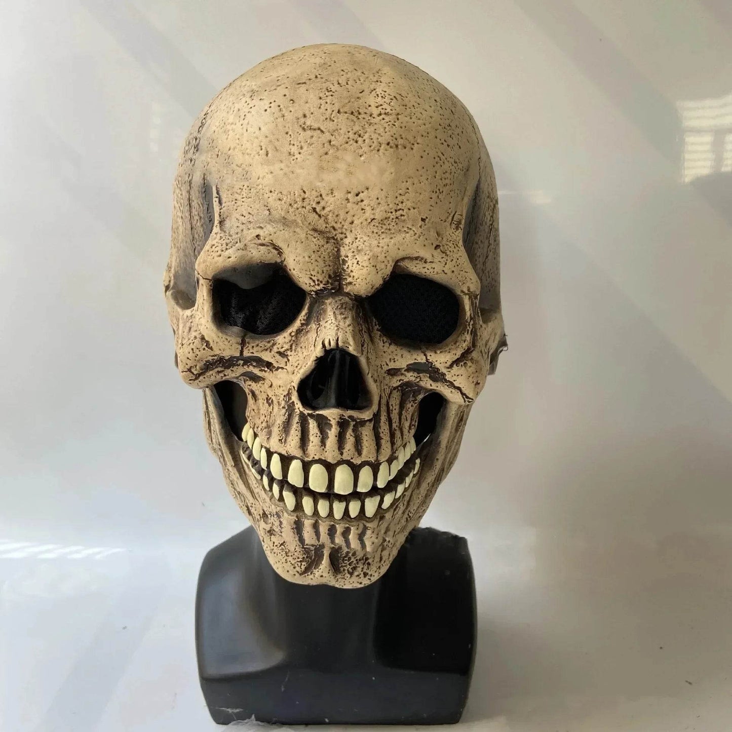 Premium Latex Skull Mask With Movable Jaw For Halloween - ToylandEU