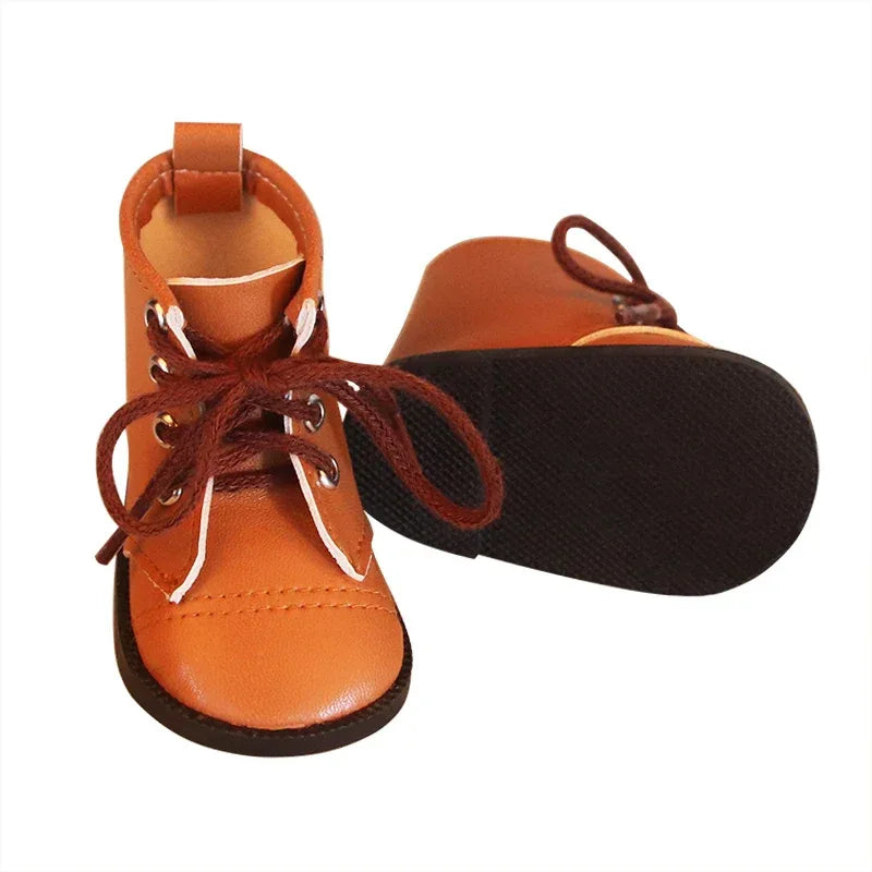 Premium Leather Doll Boots For 18 Inch American Dolls - ToylandEU