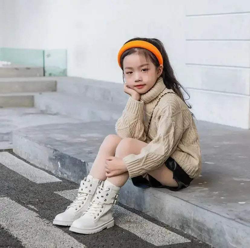  Cozy Leather Anti Slip Kids Boots Toyland EU -  ToylandEU™