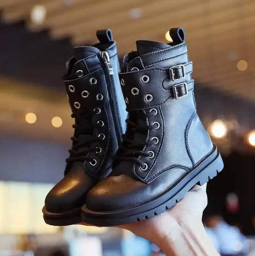  Cozy Leather Anti Slip Kids Boots Toyland EU -  ToylandEU™