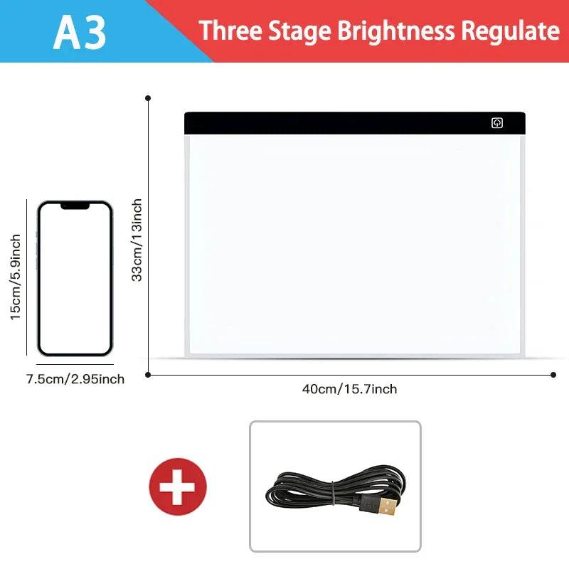 Premium Led Drawing Pad Dimmable For Kids Educational Gift - ToylandEU